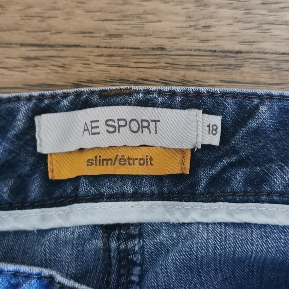 Ae Sport Additional Elle Slim Jeans Faded Plus 18 - Picture 4 of 7